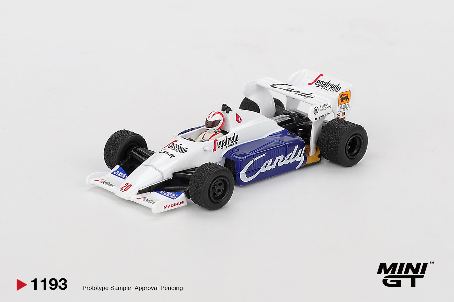 (Pre-order)MINI GT #1193 Toleman TG184 #20 Johnny Cecotto 1984 Monaco Grand Prix