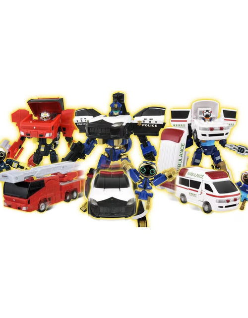 Load image into Gallery viewer, Takara Tomy Tomica Heroes Joblabor Police Fire &amp; EMS DX Entry Set
