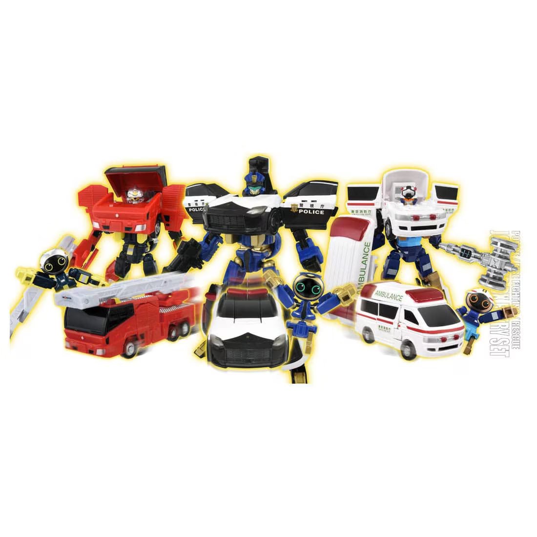 Takara Tomy Tomica Heroes Joblabor Police Fire & EMS DX Entry Set