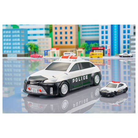 Takara Tomy World Tomica Vehicle Town Transforming Patrol Car (with Tomica Car)