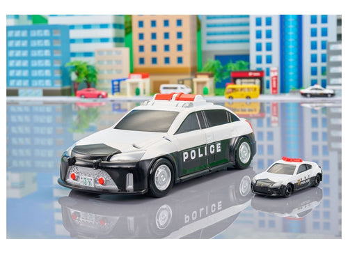 Load image into Gallery viewer, Takara Tomy World Tomica Vehicle Town Transforming Patrol Car (with Tomica Car)
