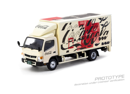 Load image into Gallery viewer, (Pre-order) Tarmac Works 1/64 Mitsubishi Fuso Canter COCA- COLA Model Car
