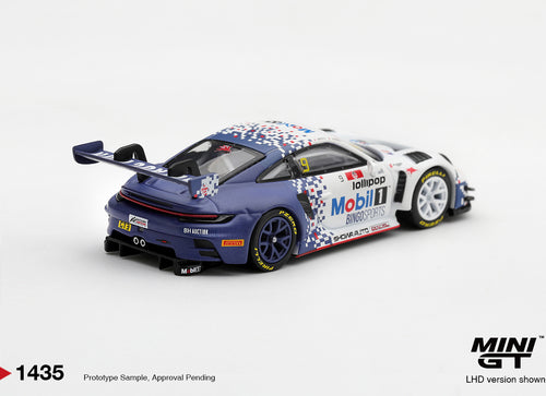 Load image into Gallery viewer, (Pre-order) Mini GT #1435 Porsche 911 GT3 R (992) #9 Bingo Racing with LM Corsa
