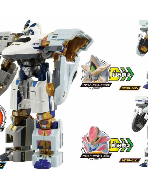 Load image into Gallery viewer, Takara Tomy Shinkansen Shinkalion  DXS10 Trinity 3-Car Transforming Robot Train
