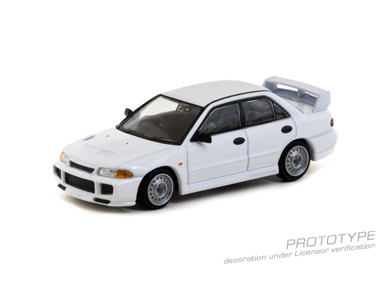 Tarmac Works 1/64 Mitsubishi Lancer RS Evolution III White Lamley Ed