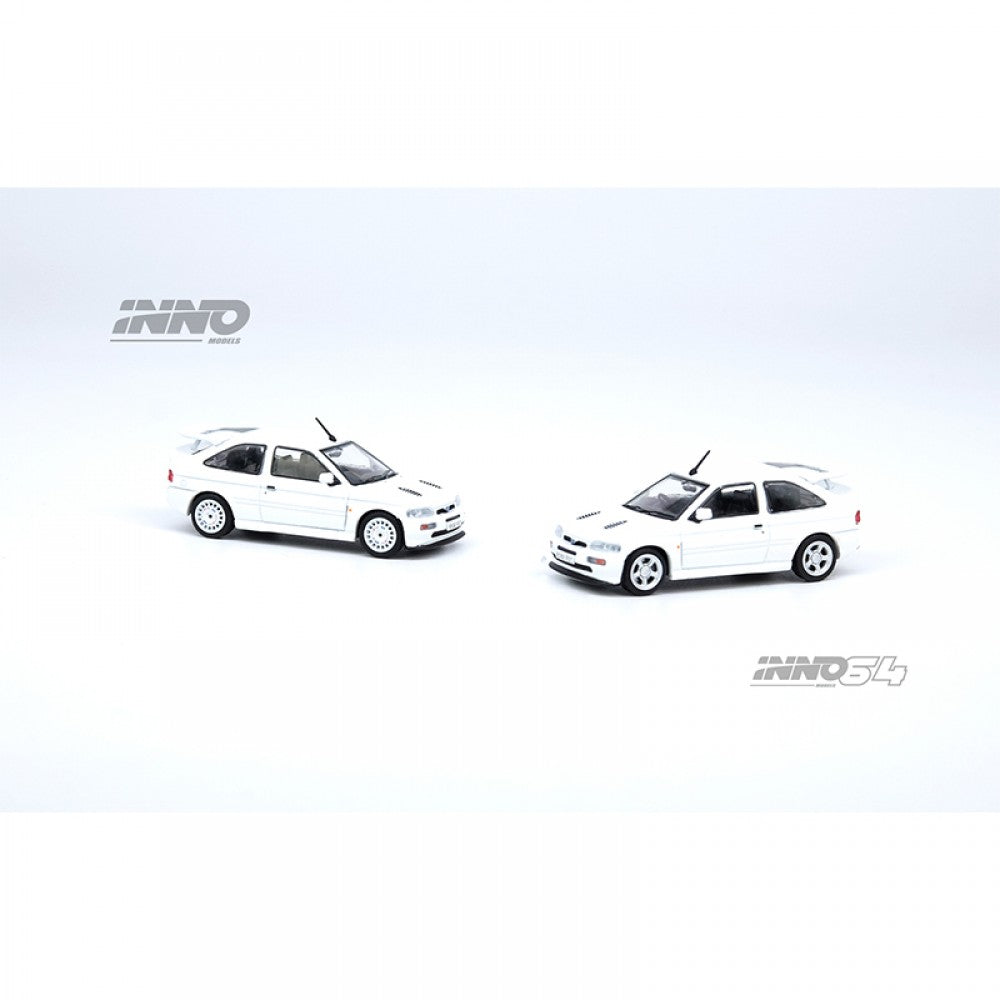INNO64 1/64 ford escort rs cosworth white lhd diecast scale model car