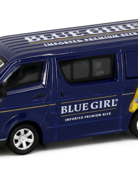 Tiny City Die-cast Model Car - Toyota Hiace BLUE GIRL BEER