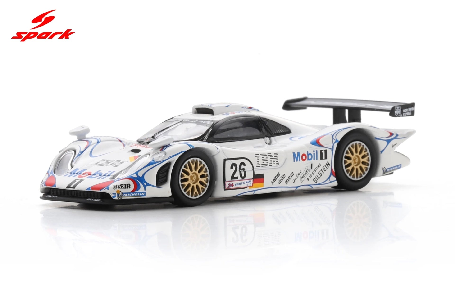 (Pre-order) Spark Porsche 911 GT1 No.26 Winner Le Mans 24H 1998 Diecast Model