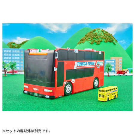 Takara Tomy Tomica World Vehicle Town Big Transforming Double-Decker Bus Rotary