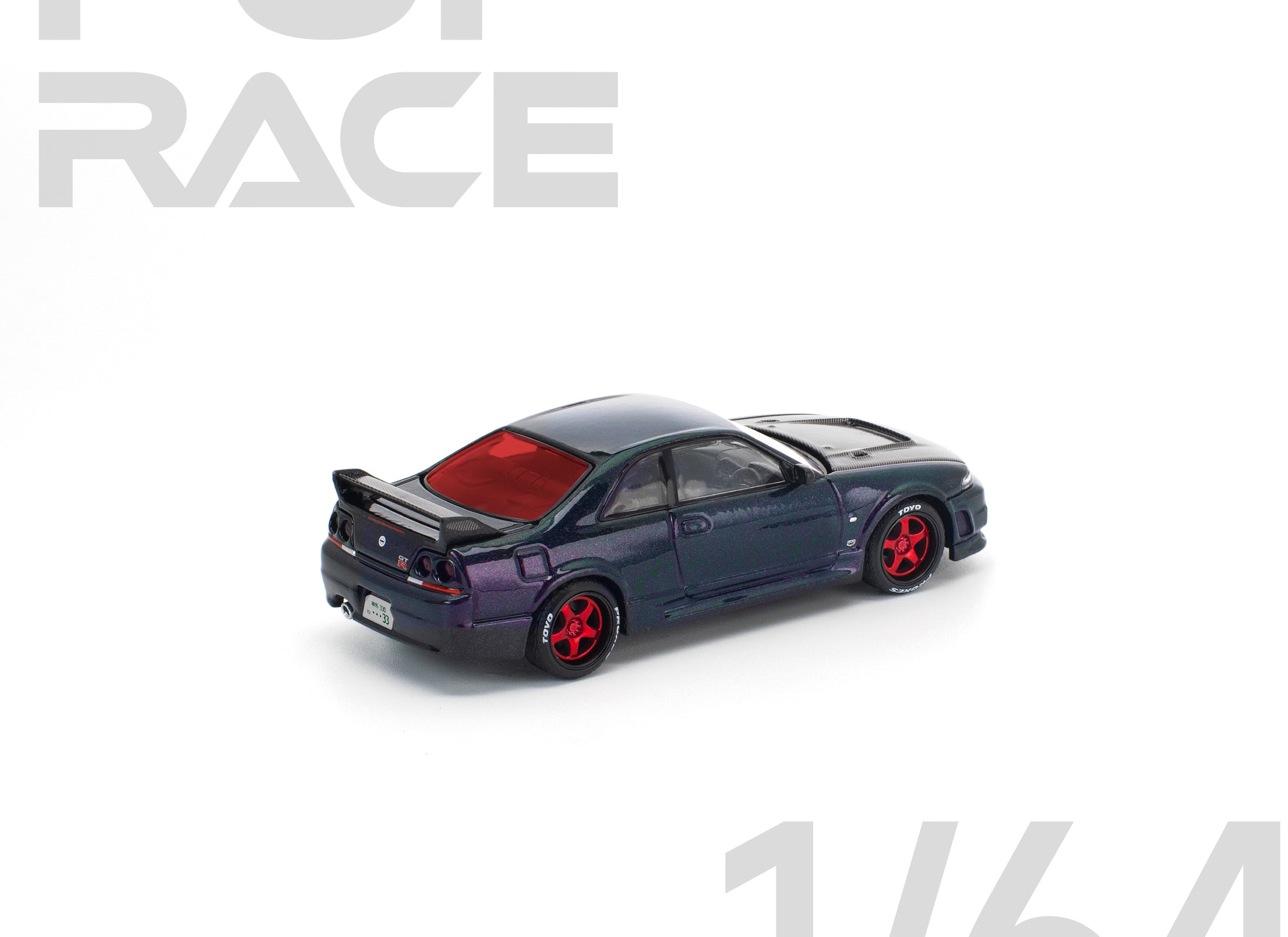 (Pre-order) POPRACE 1/64 SKYLINE GT-R R33 GHOST CHAMELEON Diecast Model Car