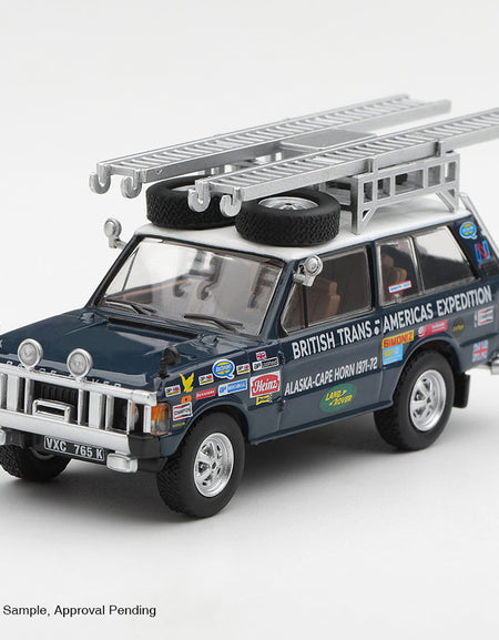 (Pre-order) Mini GT #1364 Range Rover 1971 British Trans-Americas Expedition LHD