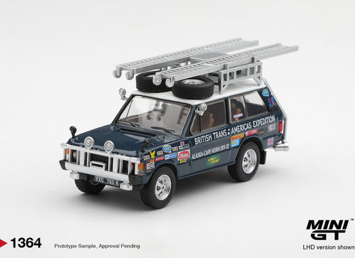 Load image into Gallery viewer, (Pre-order) Mini GT #1364 Range Rover 1971 British Trans-Americas Expedition LHD
