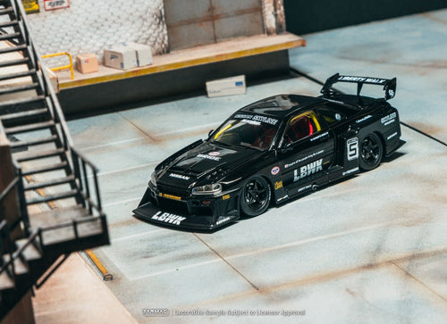 Load image into Gallery viewer, Tarmac Works 1:43 LB-ER34 Super Silhouette SKYLINE Black
