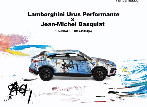Load image into Gallery viewer, (Pre-order) Trends Hobby 1/64 Lamborghini Urus Performance &amp; Basquiat White
