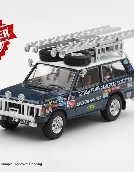(Pre-order) Mini GT #1364 Range Rover 1971 British Trans-Americas Expedition LHD