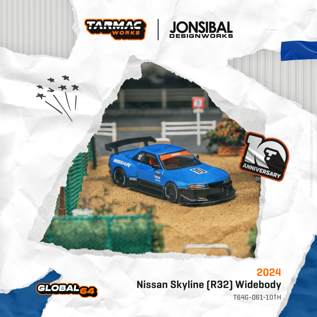 Tarmac Works Nissan Skyline (R32) Widebody 10th Anniversary Ver.