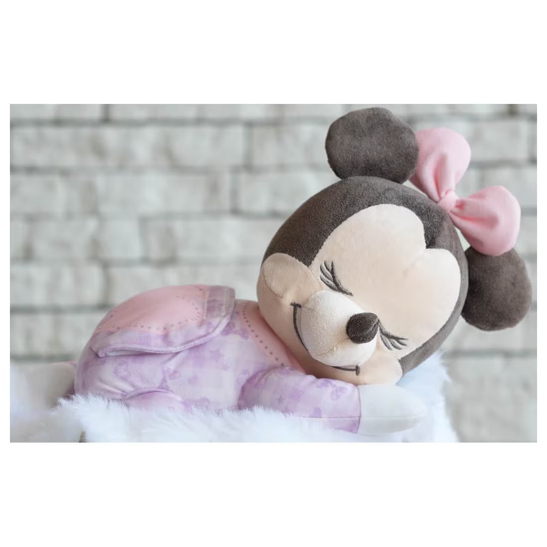 Takara Tomy Disney Baby Gussuri Sleeping w/ Melody Music Minnie Mouse Plush