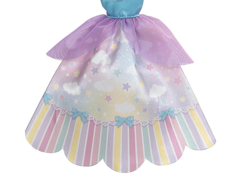 Load image into Gallery viewer, Takara Tomy Licca-chan Dress LW-03 Sky Long Dress Rainbow Star Outfit Clothes
