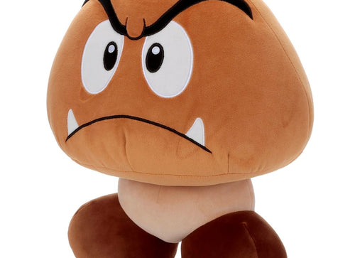 Load image into Gallery viewer, Takara Tomy Arts Super Mario Soft Plush Toy - Mocchi Game Style Goomba
