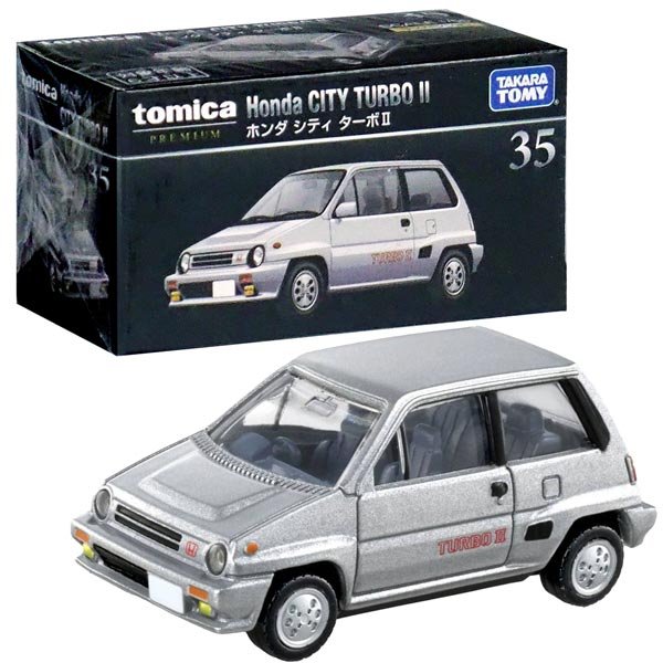 Takara Tomy Tomica Premium Diecast Car - No.35 Honda City Turbo 2