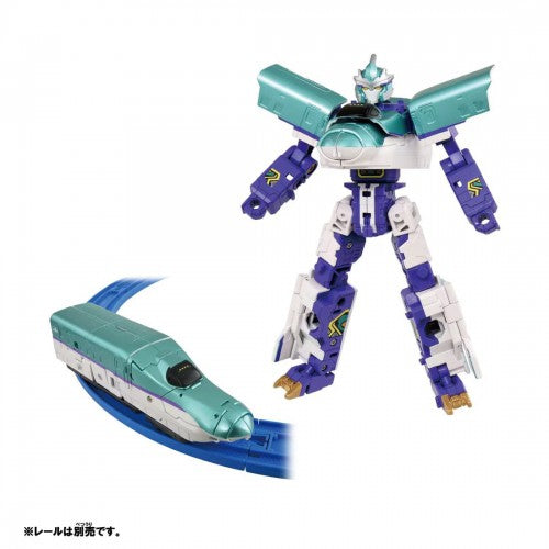 Load image into Gallery viewer, Takara Tomy Plarail Shinkansen Deformation Robot SHINKALION CW H5 Hayabusa
