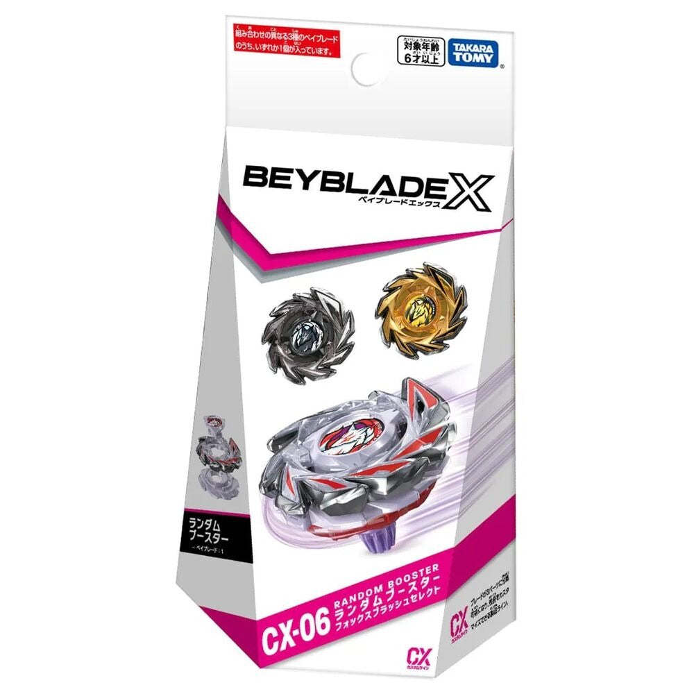 (Pre-order / Shipping Date: end of Jul 2026) Takara Tomy Beyblade X CX-06 Random Booster FoxBrush Select (RANDOM)