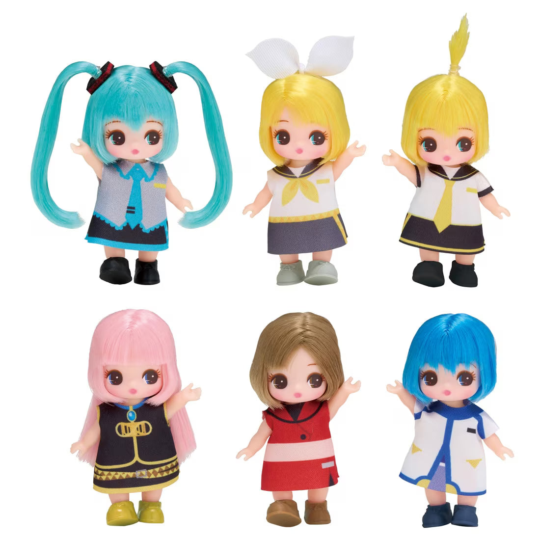 Takara Tomy Petit Licca-chan Licca Hatsune Miku Collection Dolls (Full set of 6)