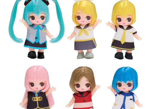 Load image into Gallery viewer, Takara Tomy Petit Licca-chan Licca Hatsune Miku Collection Dolls (Full set of 6)
