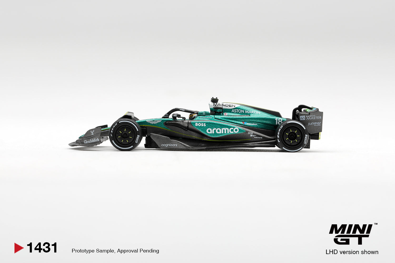 (Pre-order) Mini GT #1413 Aston Martin AMR24 #18 Lance Stroll 2024 F1 Las Vegas