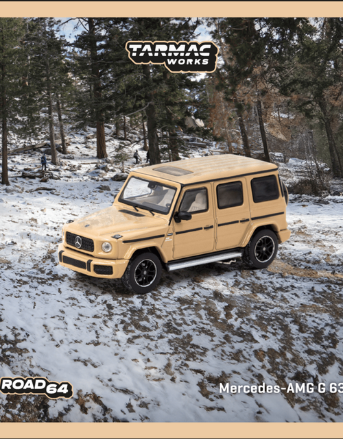 Load image into Gallery viewer, Tarmac Works 1/64 Mercedes-AMG G 63 Brown Model Car
