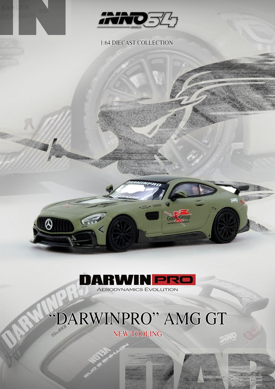 INNO64 1/64 DARWIN PRO AMG GT Diecast Model Car
