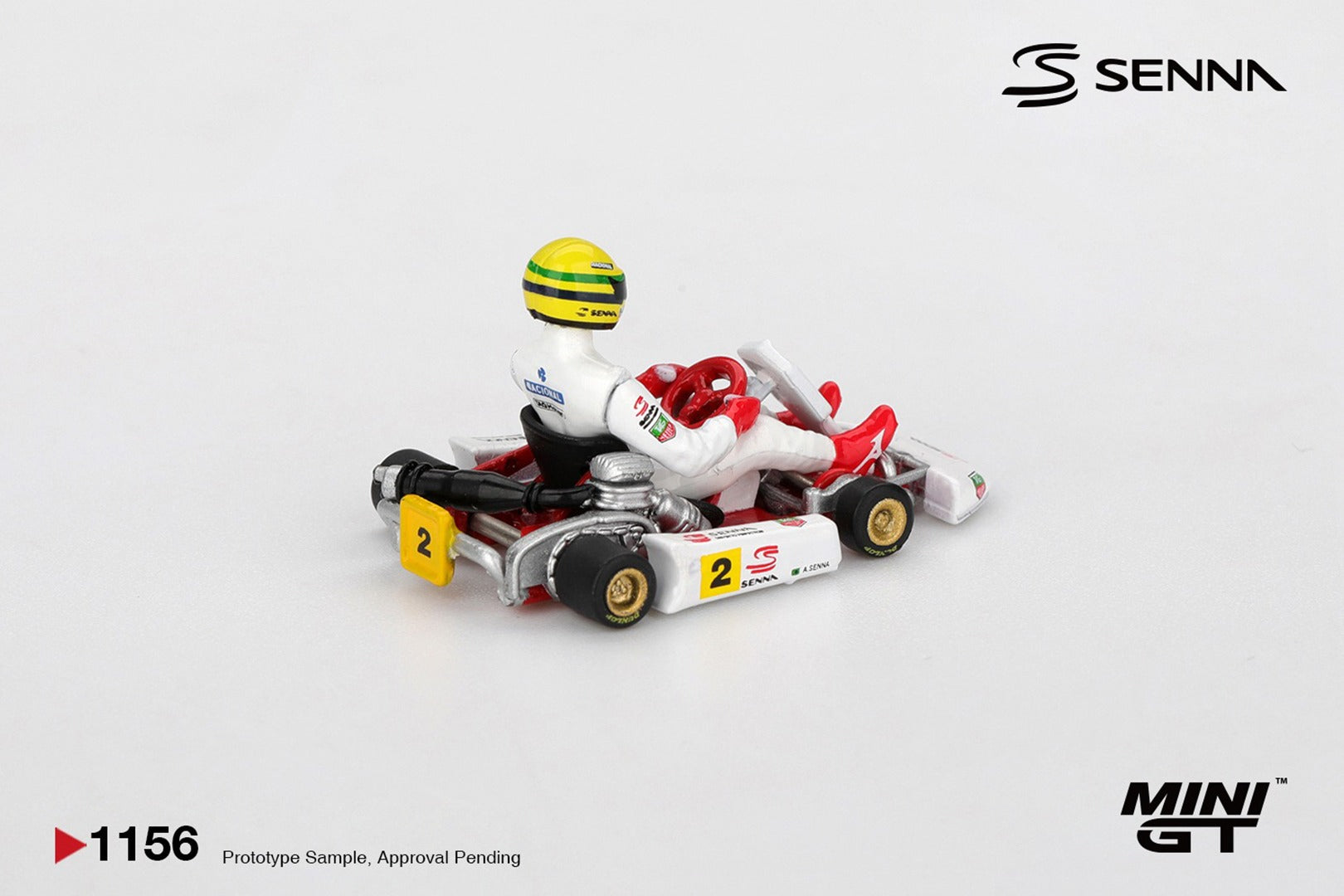 (Pre-order) MINI GT #1156 Senna Kart #2 Ayrton da Silva 1993 Masters of Paris