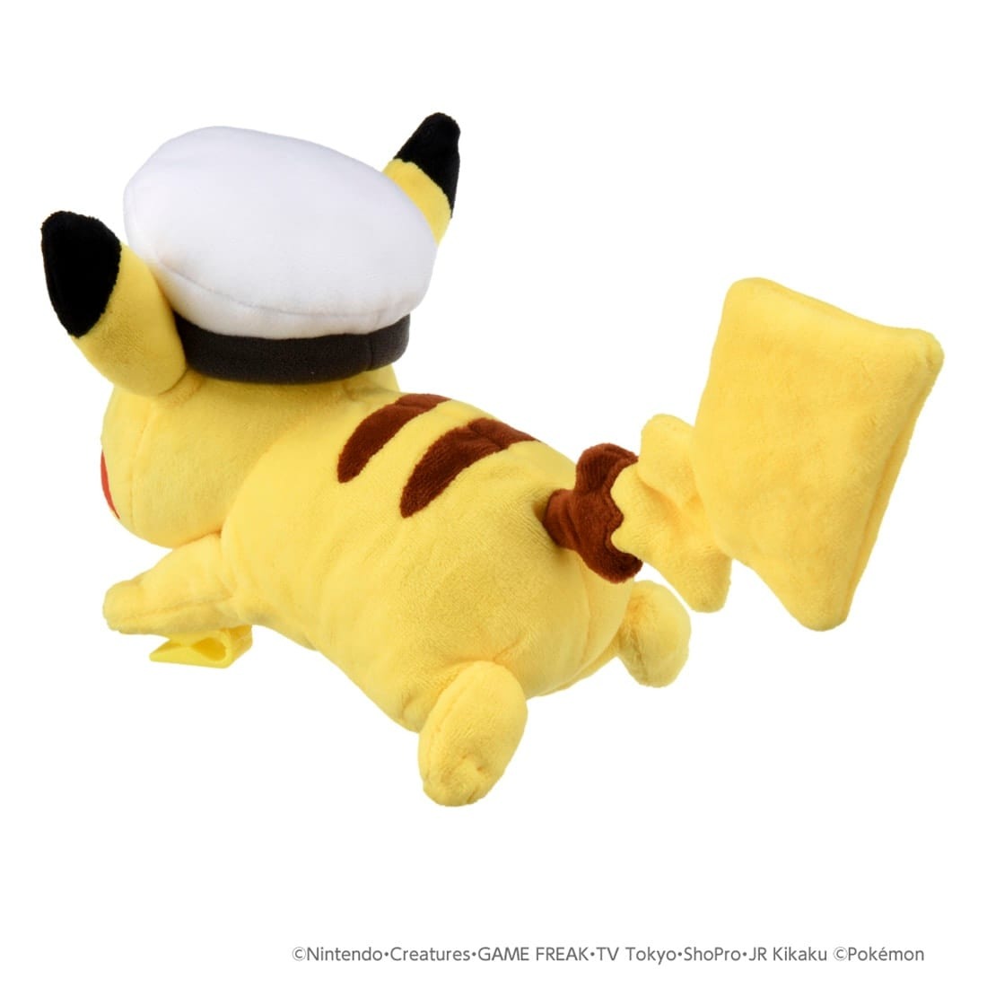 Takara Tomy Pokemon Soft Plush Toy Captain Pikachu on Shoulder
