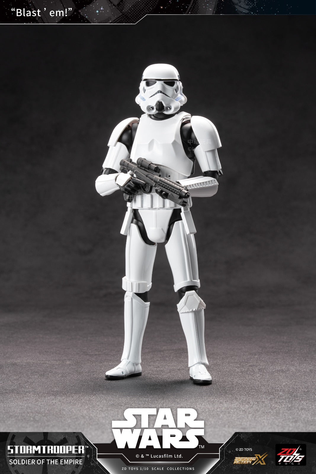 ZD Toys Star Wars Series 1/10 Star Wars Stormtrooper Action Figures