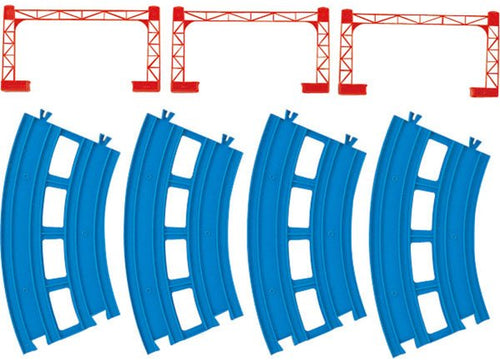 Load image into Gallery viewer, Takara Tomy Plarail Rail Train Accessories R-05 Double Curve Track Station
