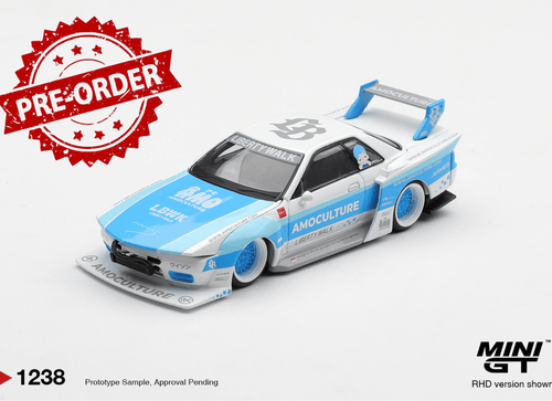 Load image into Gallery viewer, (Pre-order) Mini GT #1238 Nissan Skyline GT-R (R32) LBWK Kaido Work AMOCULTURE
