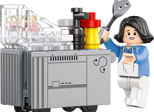 Load image into Gallery viewer, Royal Toys City Story RT65 Hong Kong Frying Cart Street Food Stall Block 54pc
