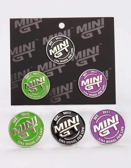 MINI GT Official Metal Emblem Set -Black / Purple / Green #MGTOM034