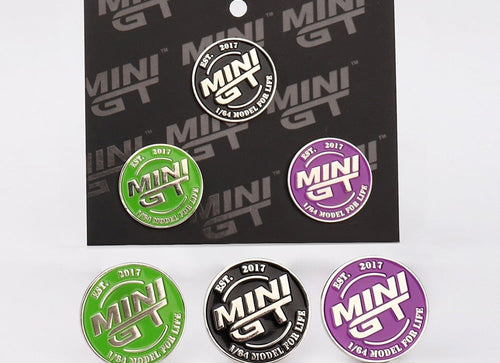 Load image into Gallery viewer, MINI GT Official Metal Emblem Set -Black / Purple / Green #MGTOM034
