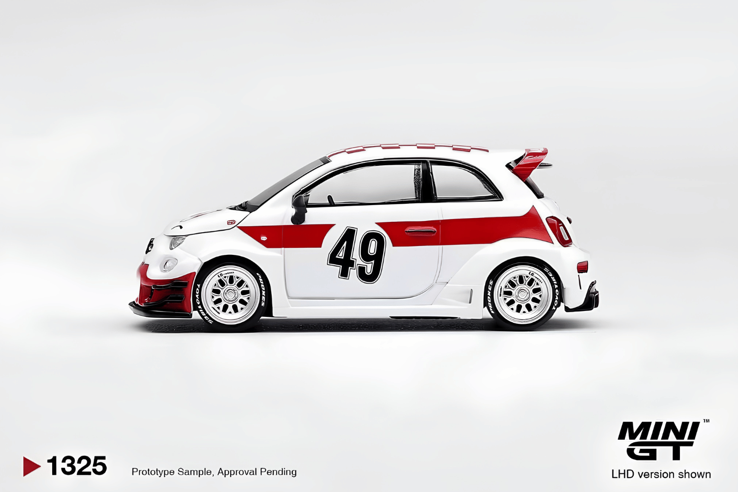 (Pre-order) Mini GT 1/64 #1325 Abarth 595 LB-WORKS x Abas Works 1000 Tribute RHD
