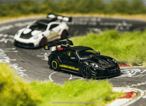 Load image into Gallery viewer, (Pre-order) Tarmac Works 1/64 Porsche GT3RS 992.1 MR Black Yellow Tarmac Special
