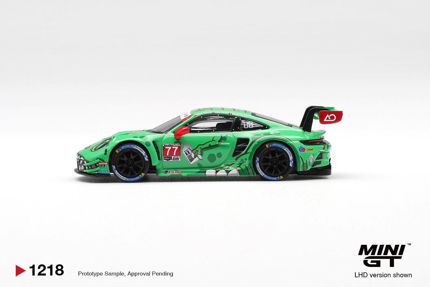 (Pre-order) MINI GT #1218 Porsche 911 GT3 R (992)#77 AO Racing 2025 IMSA Sebring