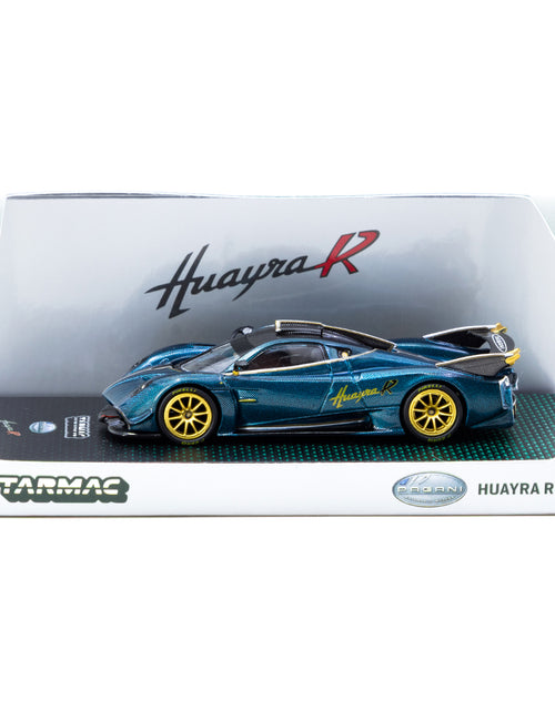 Load image into Gallery viewer, Tarmac Works 1/64 GLOBAL64 Pagani Huayra R Turquoise Carbon Fiber Model Car
