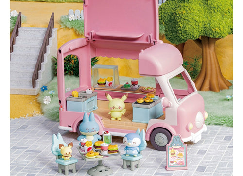 Load image into Gallery viewer, Takara Tomy Pokémon PokePiece Let's all help out! Mogumogu Kitchen Car
