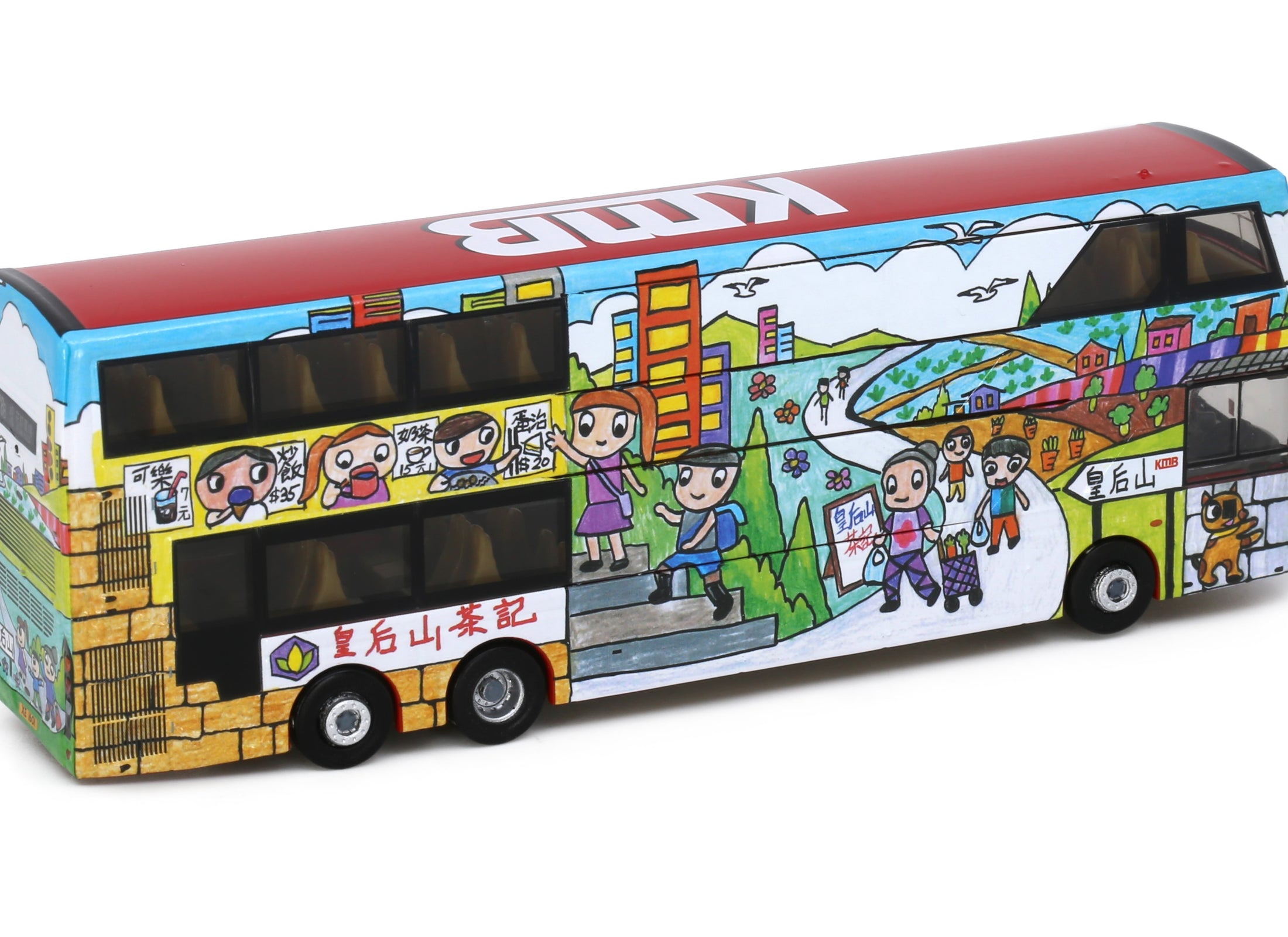 Tiny City Die-cast Model Car - KMB VOLVO B8L MCV 12.8m (78B) Queen's Bus