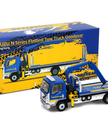 Tiny City Die-cast Model Car - ISUZU N Series Flatbed Tow Truck w/ Crane Good Yr