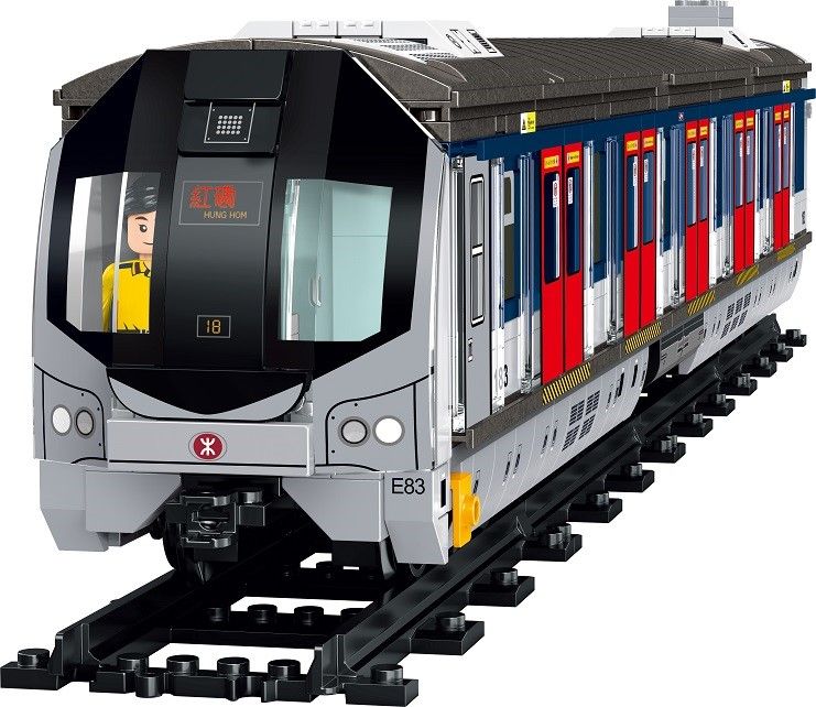 Royal Toys Building Blocks City Story Bricks RT47 : MTR East Rail Line Train (With Light)