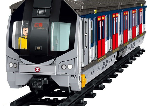 Load image into Gallery viewer, Royal Toys Building Blocks City Story Bricks RT47 : MTR East Rail Line Train (With Light)
