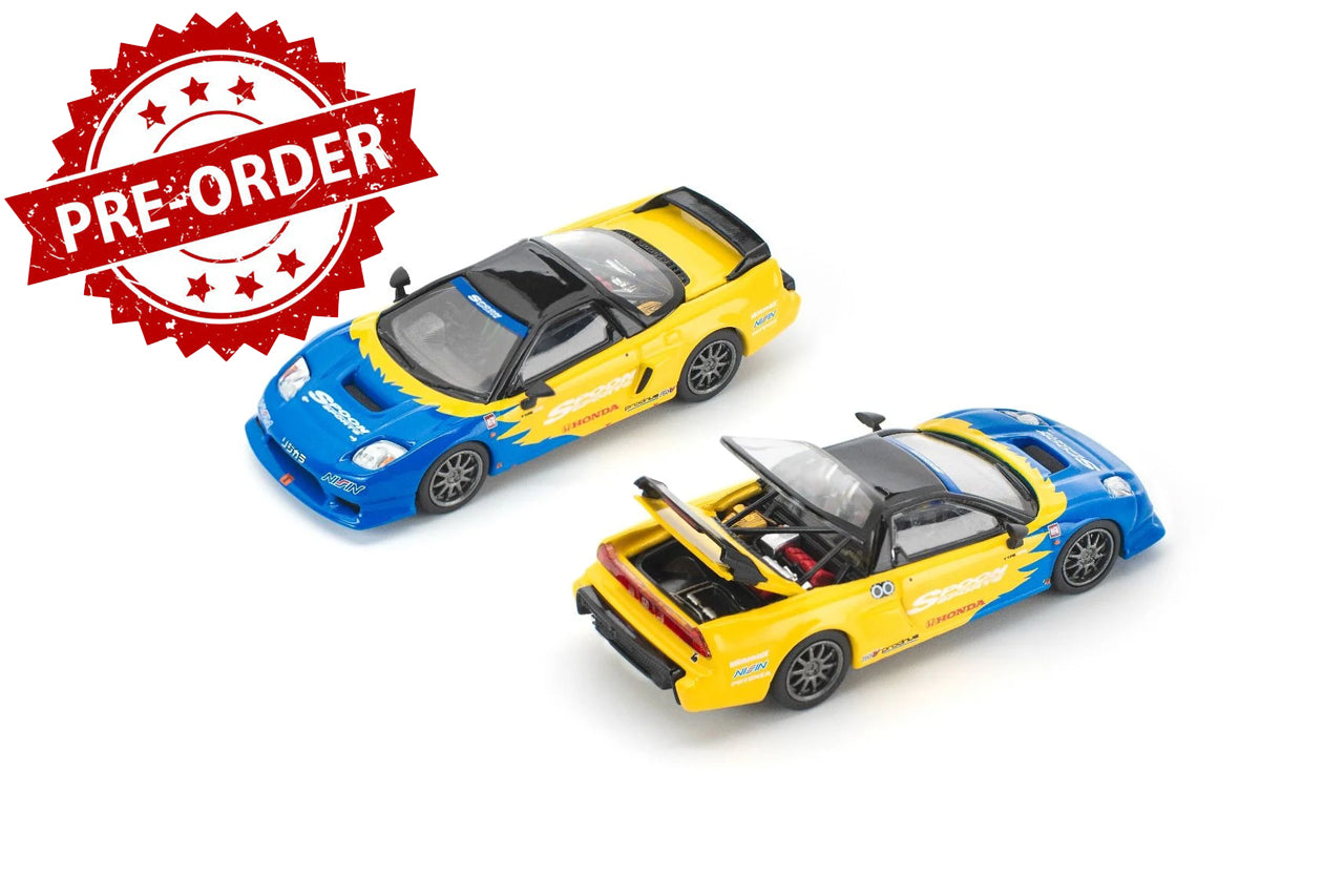 (Pre-order) POP RACE 1/64 HONDA NSX-R SPOON Diecast Model Car #PR640299