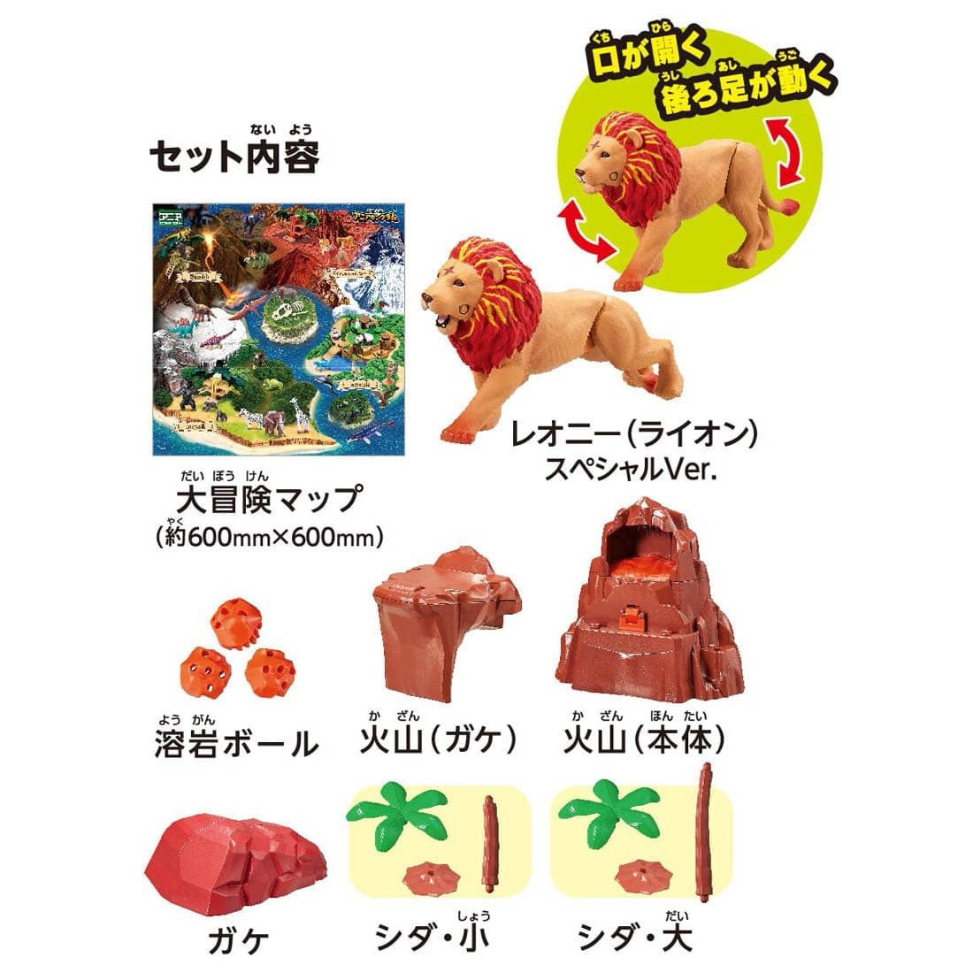 Takara Tomy Adventure Continent Ania Kingdom First Great Adventure Map Set